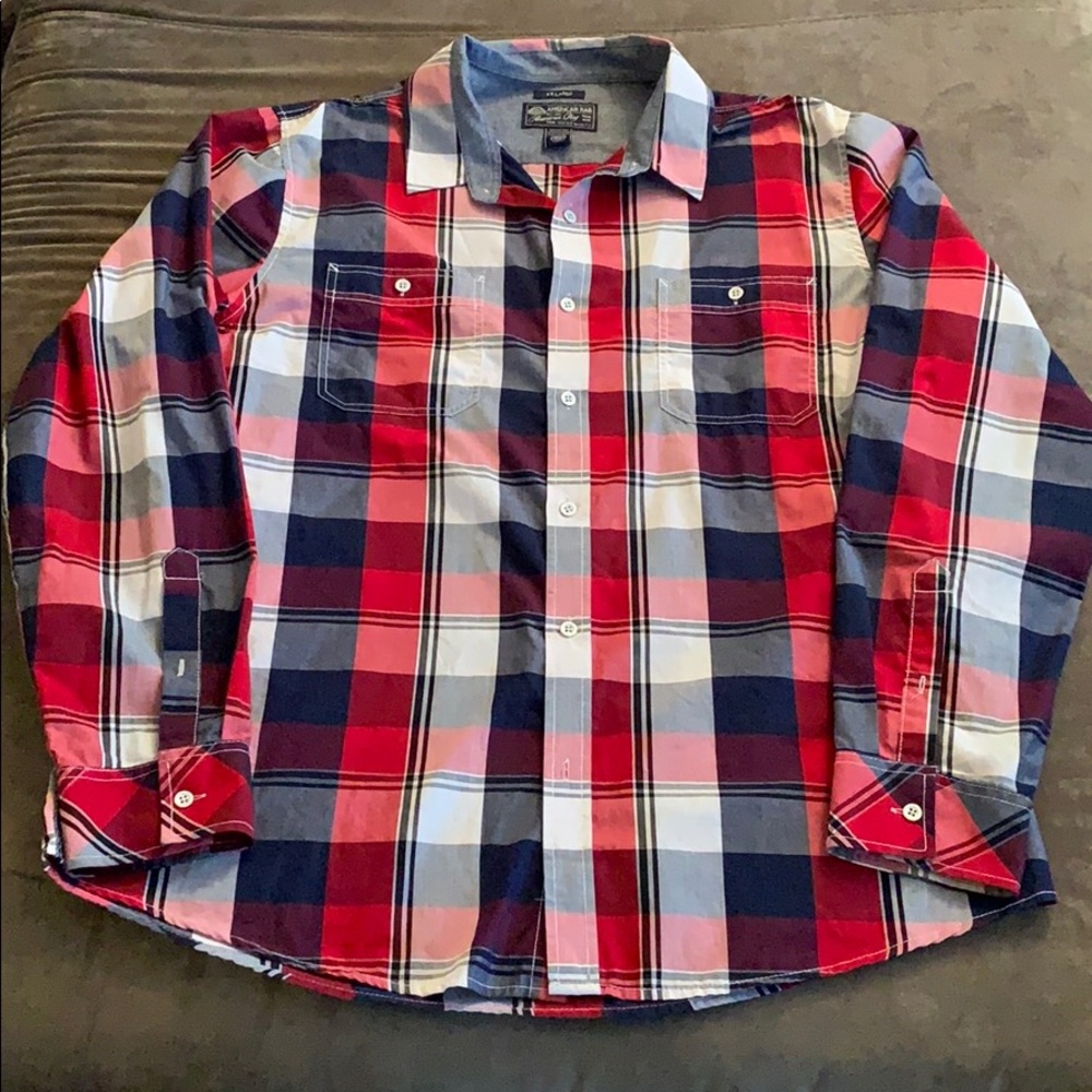 American Rag Plaid Button Down